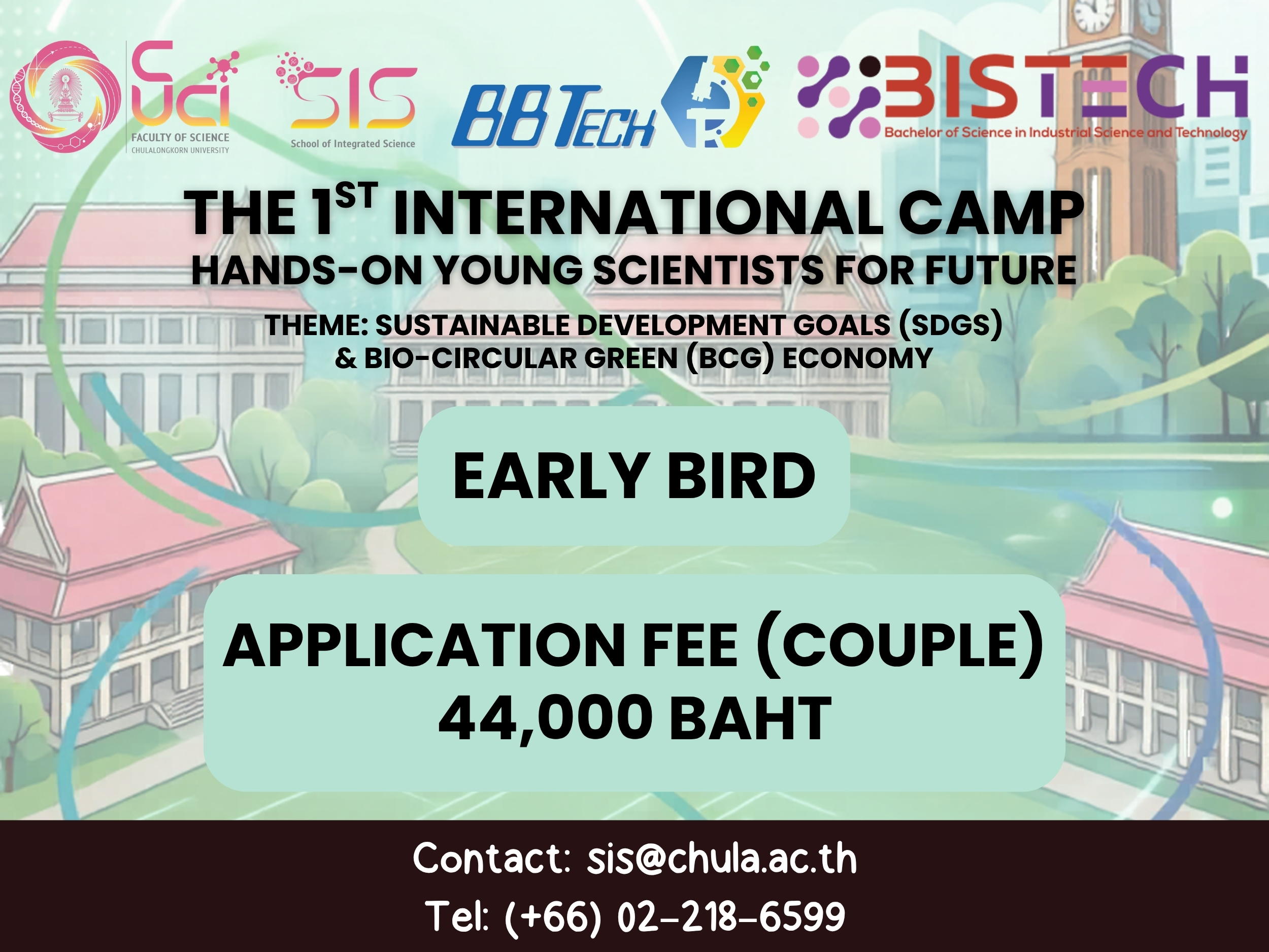Early bird (Couple) The 1st international camp: sustainable development goals (SDGs) & bio-circular green (BCG) economy